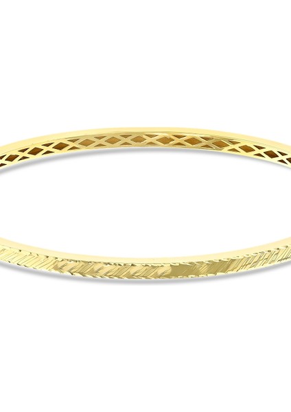 Altın Tasarım Kelepçe - 14K