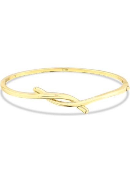 Altın Tasarım Kelepçe - 14K