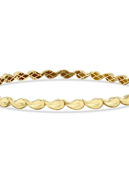 Tasarım Altın Kelepçe - 14K