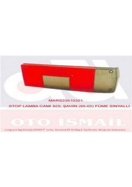Mtxdpn Stop Lamba Cami Sol Şahin 95-02 Füme Sinyalli