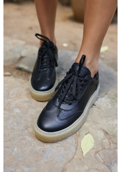 Alistar Kadın Lacivert Gecrek Deri Suet Bagcıkli Sneaker