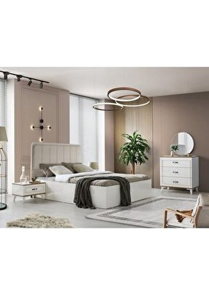 Çınar 5 Kapılı Yatak Odası Suntalam Malzeme Country Tasarım Modern Renk Aytaşı-Ceviz