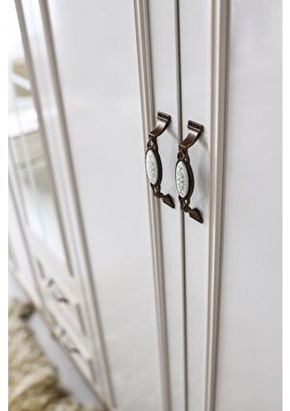 Çınar 5 Kapılı Yatak Odası Suntalam Malzeme Country Tasarım Modern Renk Aytaşı-Ceviz