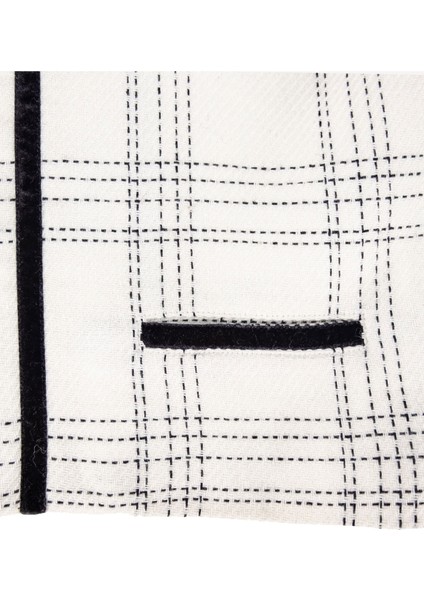 Blazer Kesim Biyeli Jakarlı Krem Kışlık Kız Çocuk Abiye Ceket fırsatları