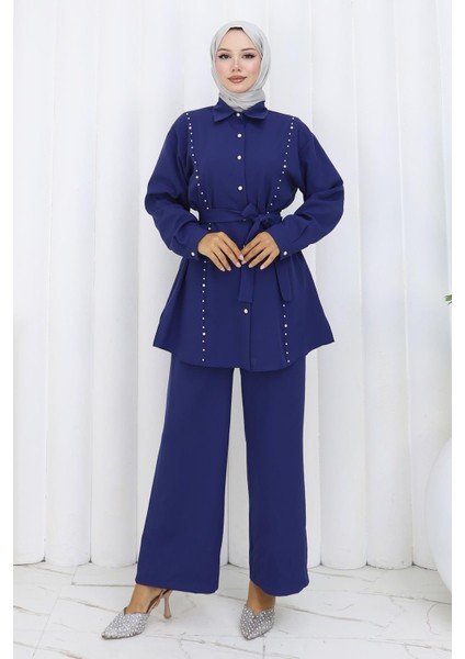 Incili Kuşaklı Ikili Takım Indigo 19265 modelleri