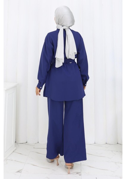 Incili Kuşaklı Ikili Takım Indigo 19265 fırsatları