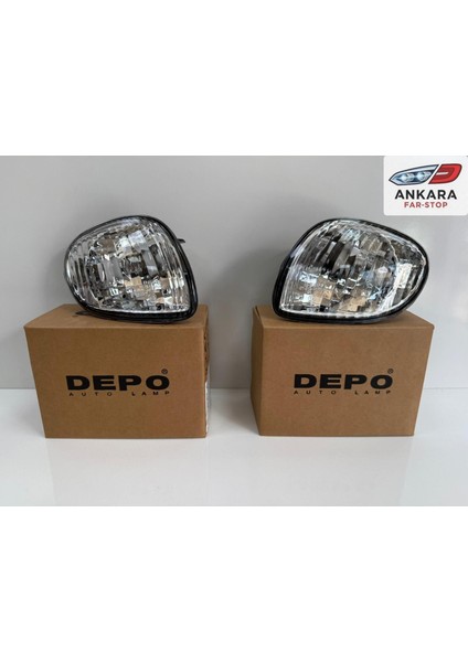 Toyota Corolla 2001-2002 Sinyal Lambası Ön Sağ - Sol Takım (Yunus Kasa Model) (Depo Marka) fırsatları