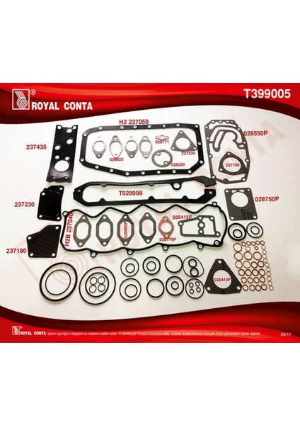 Mtxdpn Motor Takim Conta Skc Siz Ducato 2.8 D 98-02