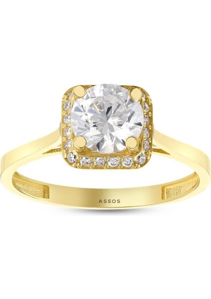 Altın Tektaş Yüzük - 14K