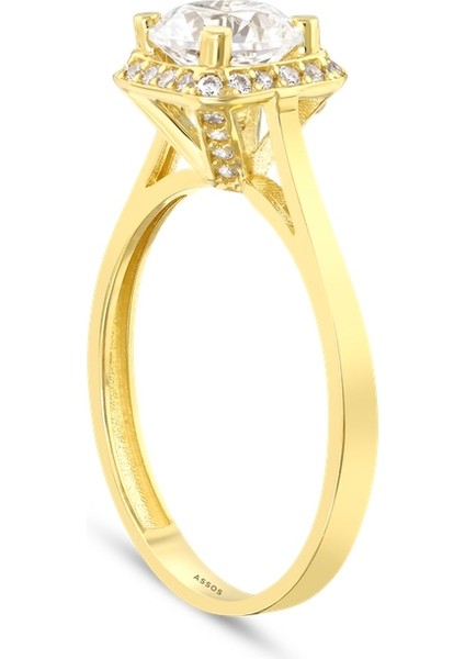 Altın Tektaş Yüzük - 14K