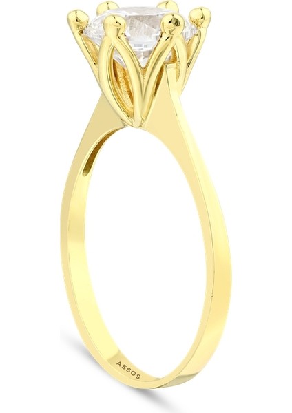 Altın Tektaş Yüzük - 14K