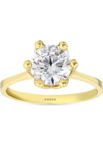 Altın Tektaş Yüzük - 14K