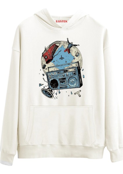 Vicious, Weird And Wild Tasarım 3 Iplik Şardonlu Kapüşonlu Unisex, Kadın, Erkek Hoodie