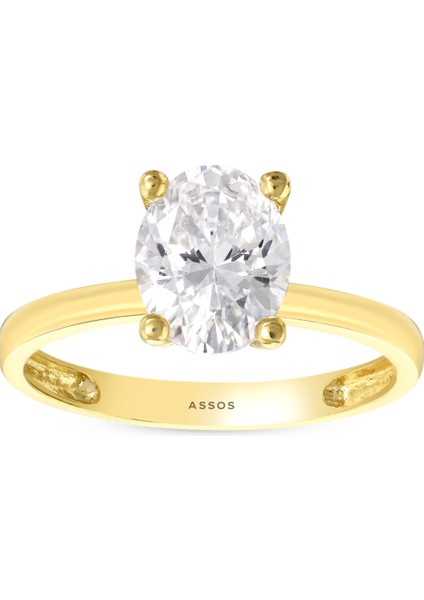 Altın Tektaş Yüzük - 14K