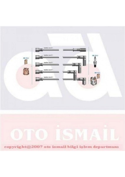 Mtxdpn Buji Kablo Tk Dkş S-Sl-Slx 1.4 92-02 -Uno 70 1.4 89-95 -Tipo-Tmpr 1.4 88-93