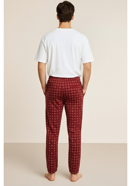 Erkek %100 Pamuk Cepli Ekose Pijama Altı | Desen 10 040 fiyatları