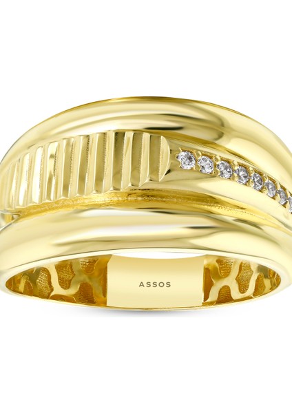 Altın Tasarım Yüzük - 14K