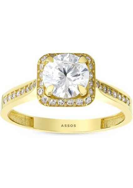 Altın Tektaş Yüzük - 14K