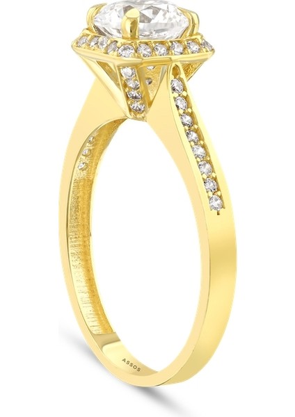 Altın Tektaş Yüzük - 14K