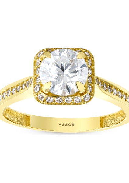 Altın Tektaş Yüzük - 14K