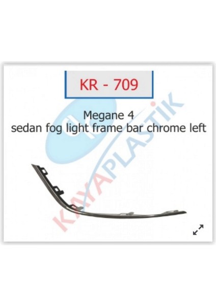 Mtxdpn Sis Far Çerçevesi Çitasi Krom Sol Sedan Model Megane 4