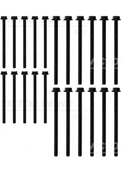 Mtxdpn Silindir Kapak Saplamasi Transit V184 01 07 V347 07 14 2.4 10 Buyuk 8 Adet Kucuk Set