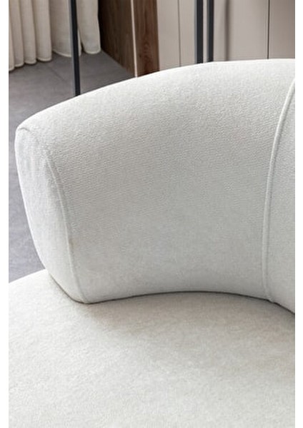 Roma Üçlü Koltuk Modern Tasarım Polyester Kumaş 220 cm Genişlikte