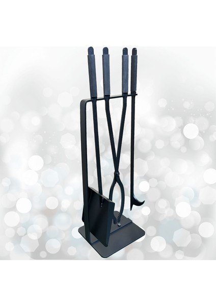 Şömine Seti Kürek Maşa Ateş Demiri Takımı Soba Şömine Aksesuar Set
