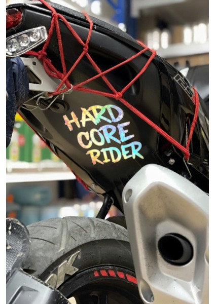 Motosiklet Depo ve Sele Altı Için Hardcore Rider Sticker ETIKET(12CMX15CM) fiyatları