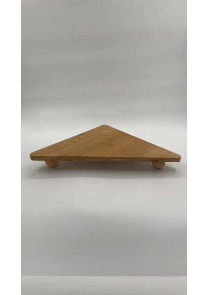 Bambu Top Ayaklı Üçgen Stant, Sunum Tahtası (18X34)