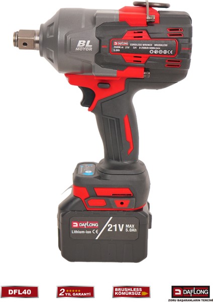 Pro 3/4 2500NM Şarjlı Darbeli Somun Sökme Makinası Dfl-40 fırsatları