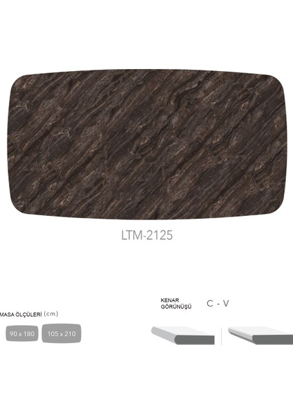 Cdf Masa Tablası 105X210 - DCLTM2125