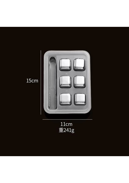 6'lı Çelik Metal Kaplama Viski Taşı Soğutma Buz Küpü fiyatları