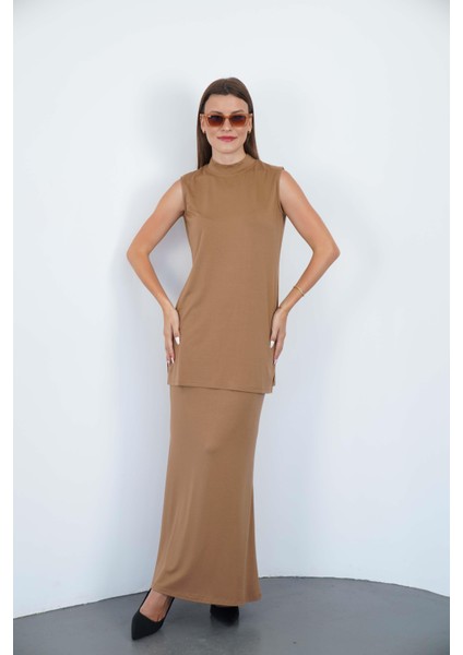 Viskon Kolsuz Tunik-Tarçın fiyatları