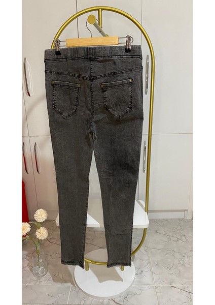 Gri Denim Battal Kot Pantolon Tayt indirimleri