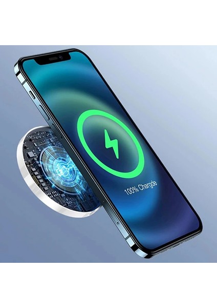 Usams Magsafe 15W iPhone 15-14 -13-12 Için Ultra Ince Mıknatslı Kablosuz Wireless Şarj US-CD155-(1903) fırsatları