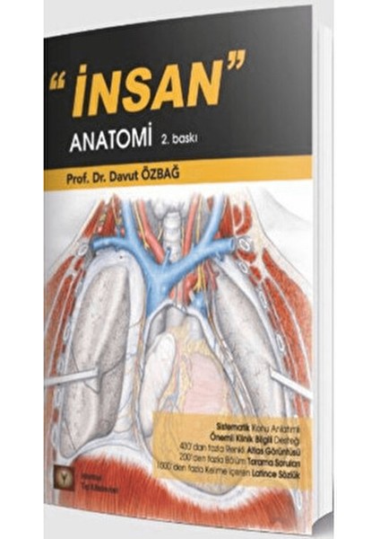 İnsan Anatomi Davut Özbağ 486 Sayfa Türkçe Eğitim Kitabı fiyatları