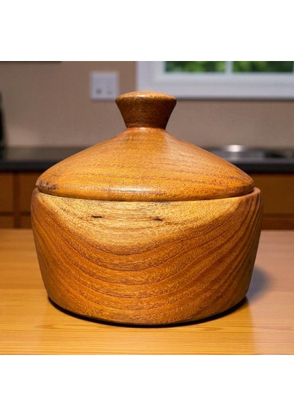 🍯✨ El Yapımı Dut Ağacından Ahşap Şekerlik