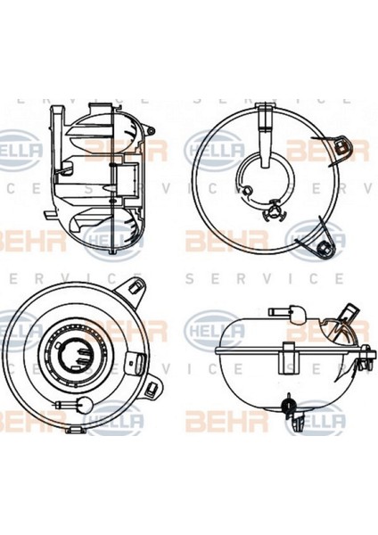 Mtxdpn Radyatör Yedek Su Deposu Genlesme Kabi Golf7-Passat-A3-Leon-Octavia Bm 2013 Crt 21 000S