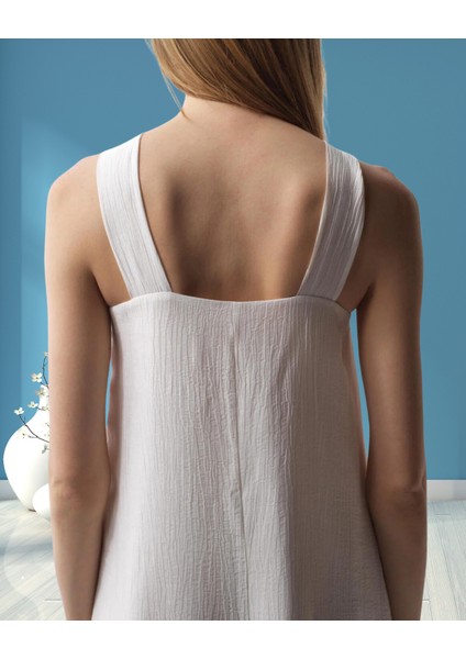 xint Kadın Regular Fit Omuz Dekolteli Lyocell Kumaş Midi Boy Elbise indirimleri