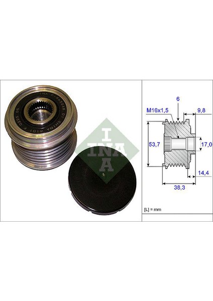 Mtxdpn Alternatör Kasnaği Rulmanli Astra J-Corsa D-Insignia-Meriva B-Zafira 09 6 Kanal