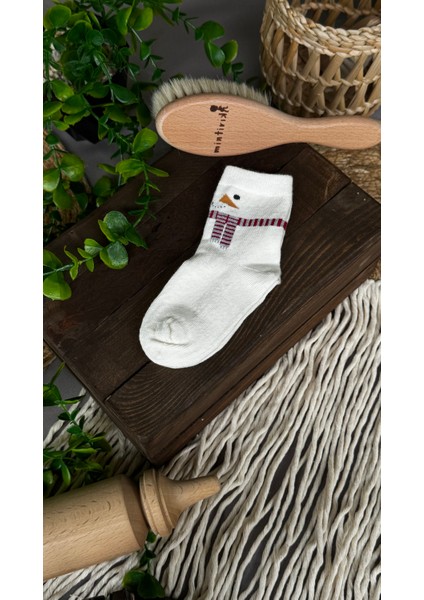 Pamuklu Yılbaşı Çocuk Çorap