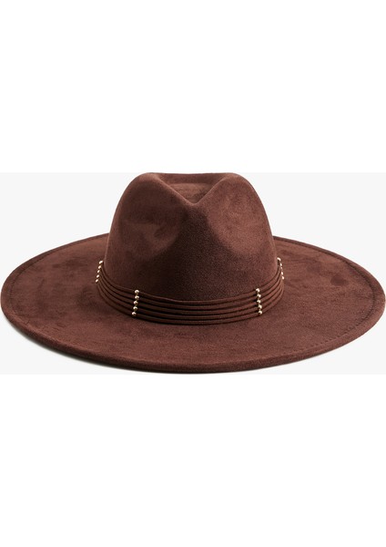 Bant Detaylı Fötr Şapka