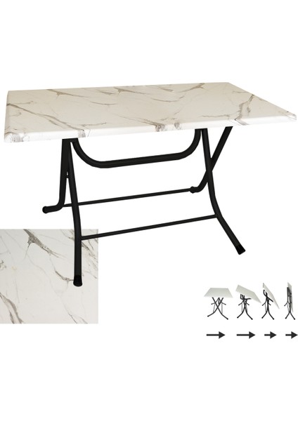 Klasik Katlanır Werzalit Tabla Masa (80X140) - Afyon Mermer
