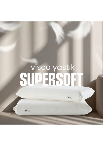 Büyük Boy Visco Yastık - Ortopedik Yastık - [süper Soft] Uzun Visco Yastık - Hava Alabilir Kumaş