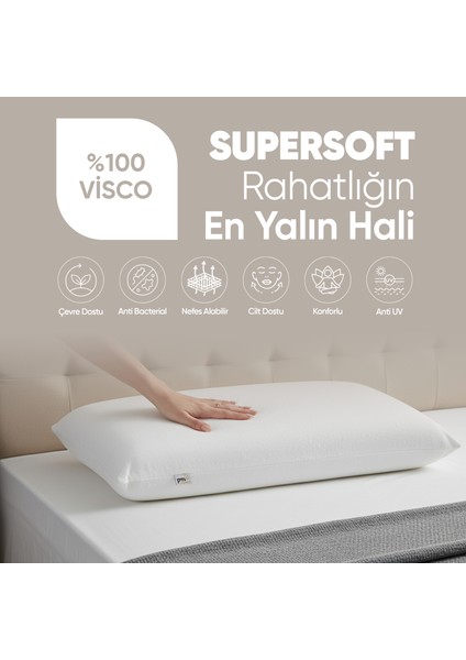 Büyük Boy Visco Yastık - Ortopedik Yastık - [süper Soft] Uzun Visco Yastık - Hava Alabilir Kumaş modelleri