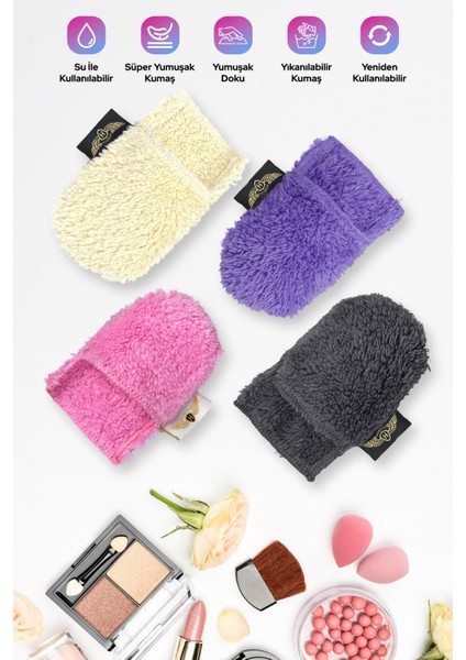 7'li Makyaj Seti - 3'lü Makyaj, Pudra Süngeri & 4’lü Yıkanabilir Makyaj Temizleme Pamuğu fiyatları