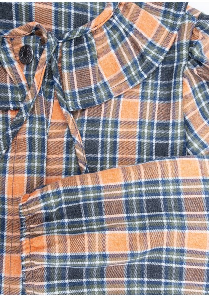 Fırfırlı Yaka Ekose Kışlık Kız Çocuk Gömlek fiyatları