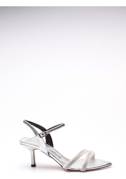 Idil Gümüş Taşlı Kırışık Rugan Kadın Topuklu fiyatları