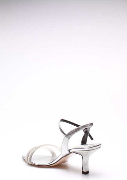 Idil Gümüş Taşlı Kırışık Rugan Kadın Topuklu fırsatları